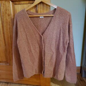 NWOT Aritzia Wilfred Front to Back Cardigan, Camel color (rare!), Size Small
